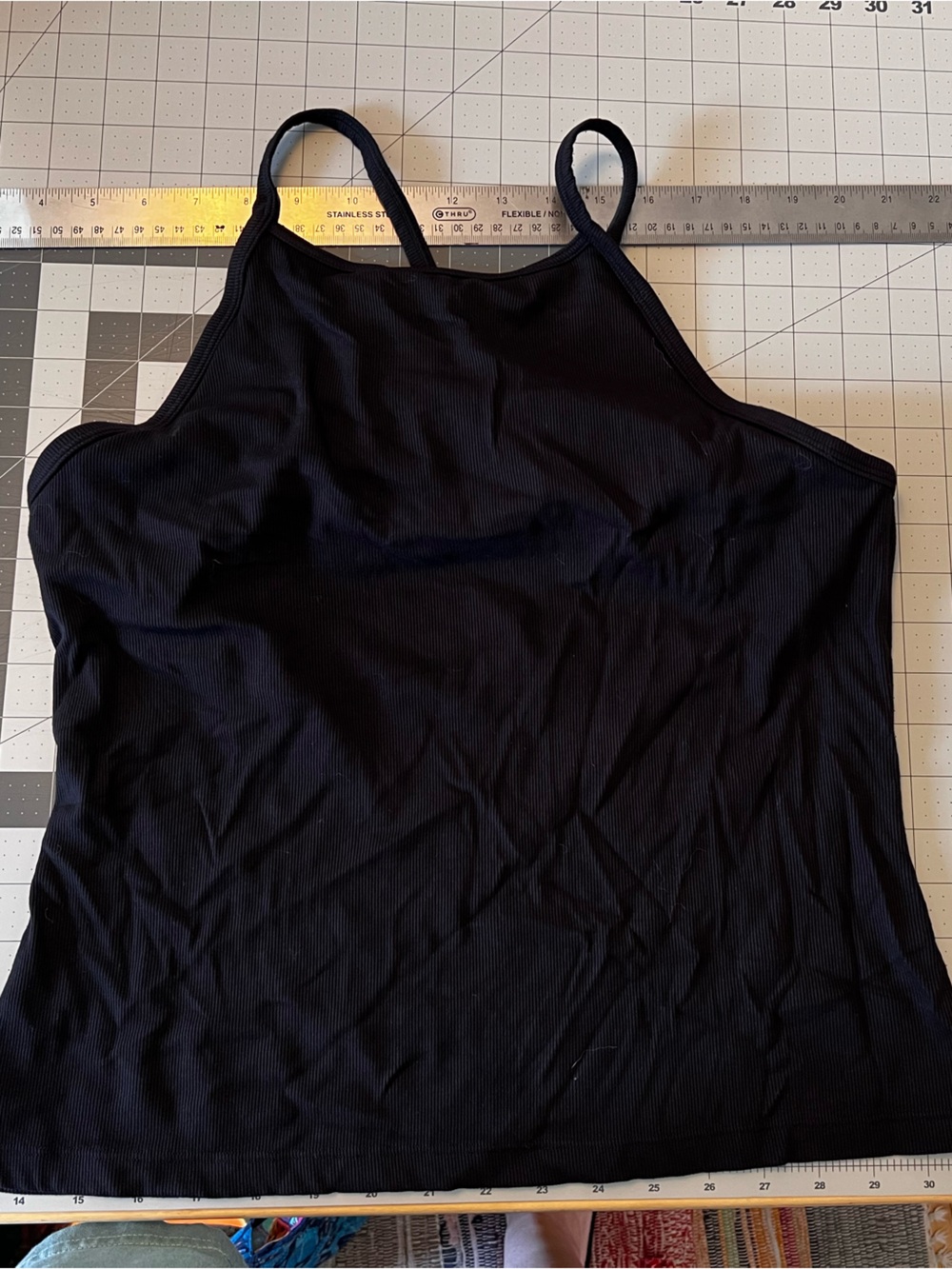 Athleta Black Slim Strap Camisole Tank